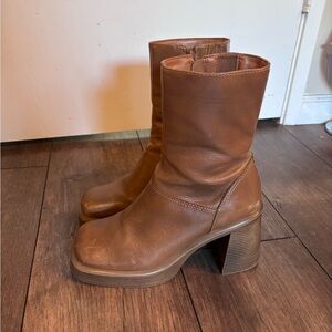 Brown Leather Boots